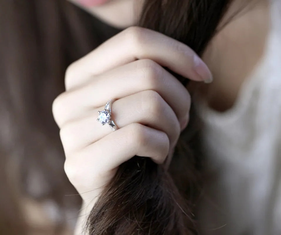925 Sterling Silver Diamond Ring