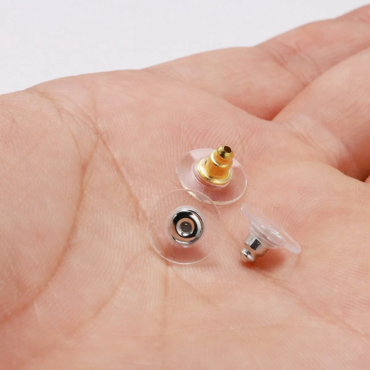 100Pcs Rubber Earring Backs Post Nuts Silicon