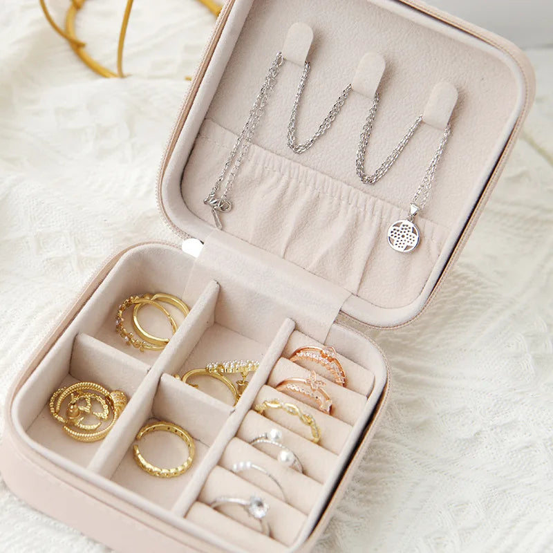 1pcs Single Layer Storage Box Ladies Travel Leather