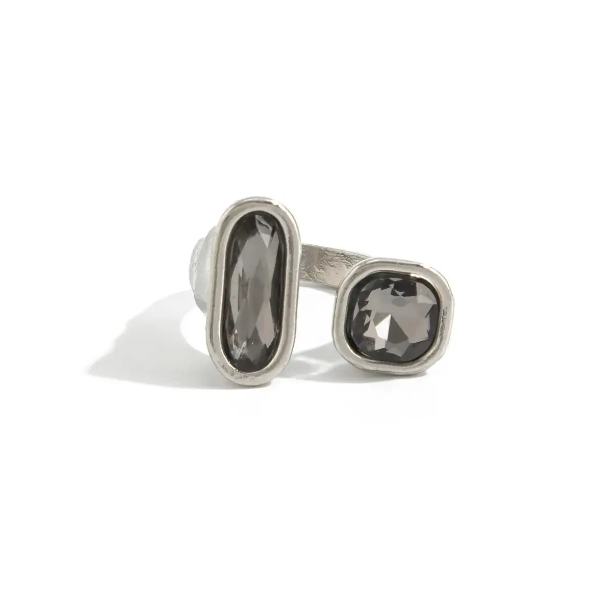 Minimalist Acrylic Rhinestone Open Ring