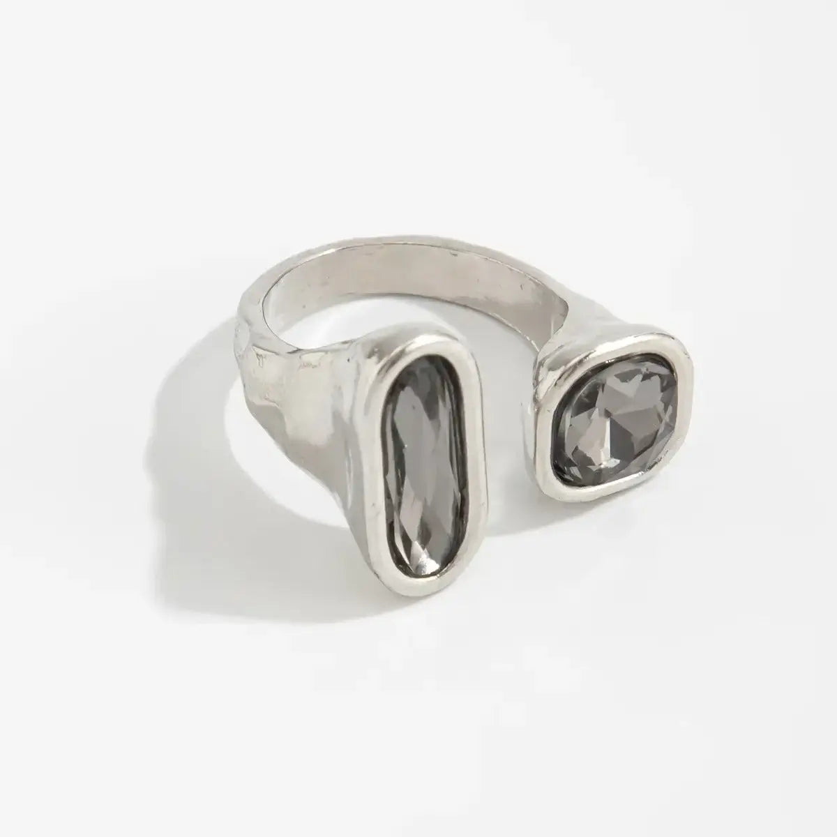 Minimalist Acrylic Rhinestone Open Ring