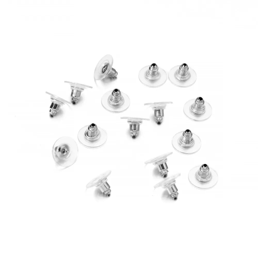 100Pcs Rubber Earring Backs Post Nuts Silicon