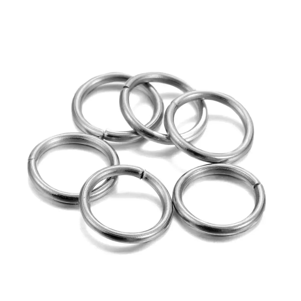 30-200Pcs 3-25mm Stainless Steel Split Ring
