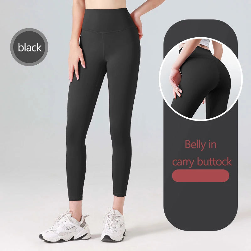 Thread Solid Leggings Women Seamless Knit Yoga Pants High Waist Hip Liftting Tights Fashion Slim Workout Running Sports Leggings