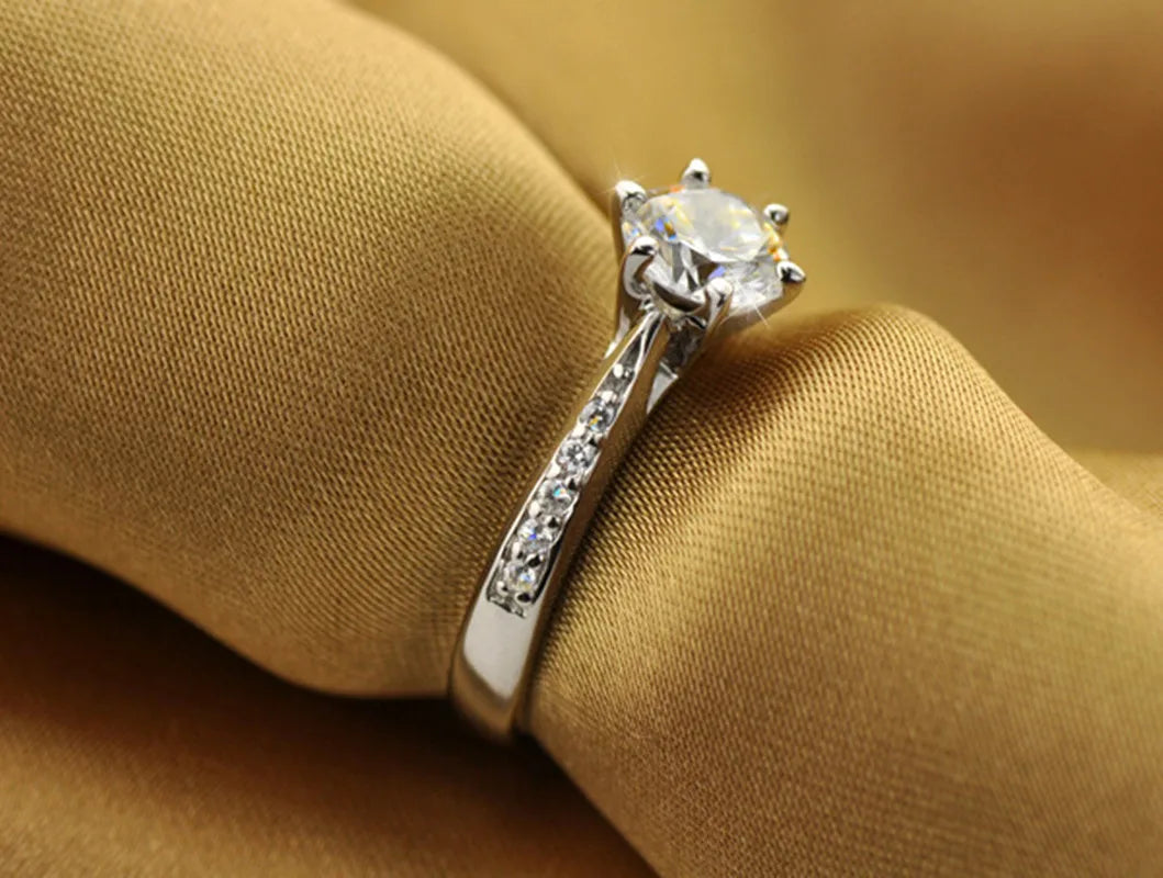 925 Sterling Silver Diamond Ring