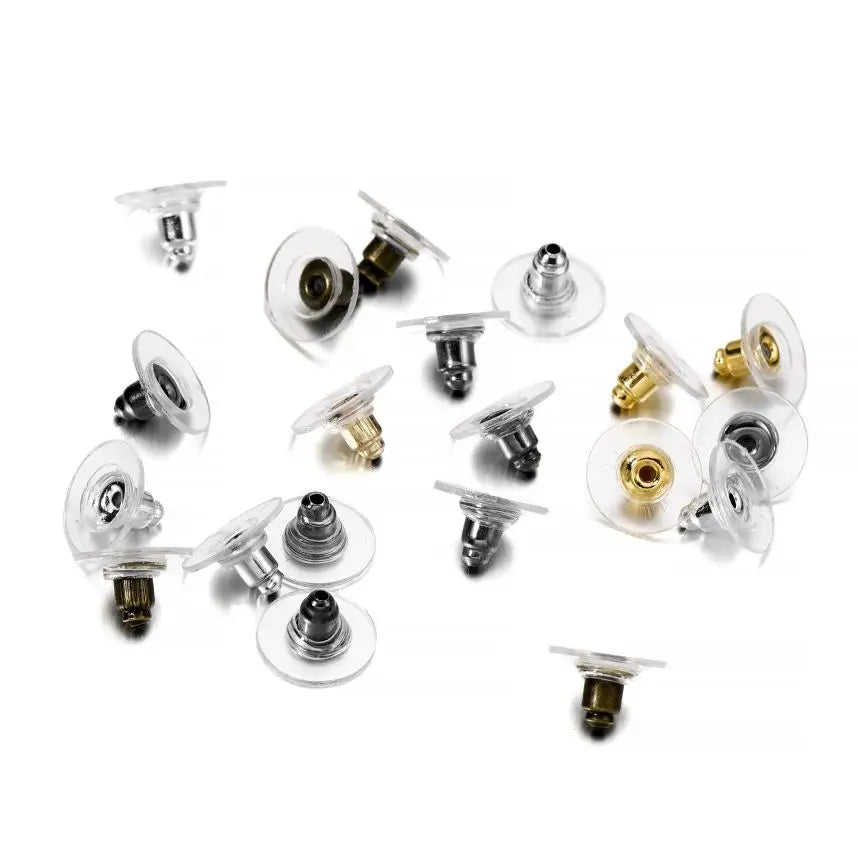 100Pcs Rubber Earring Backs Post Nuts Silicon