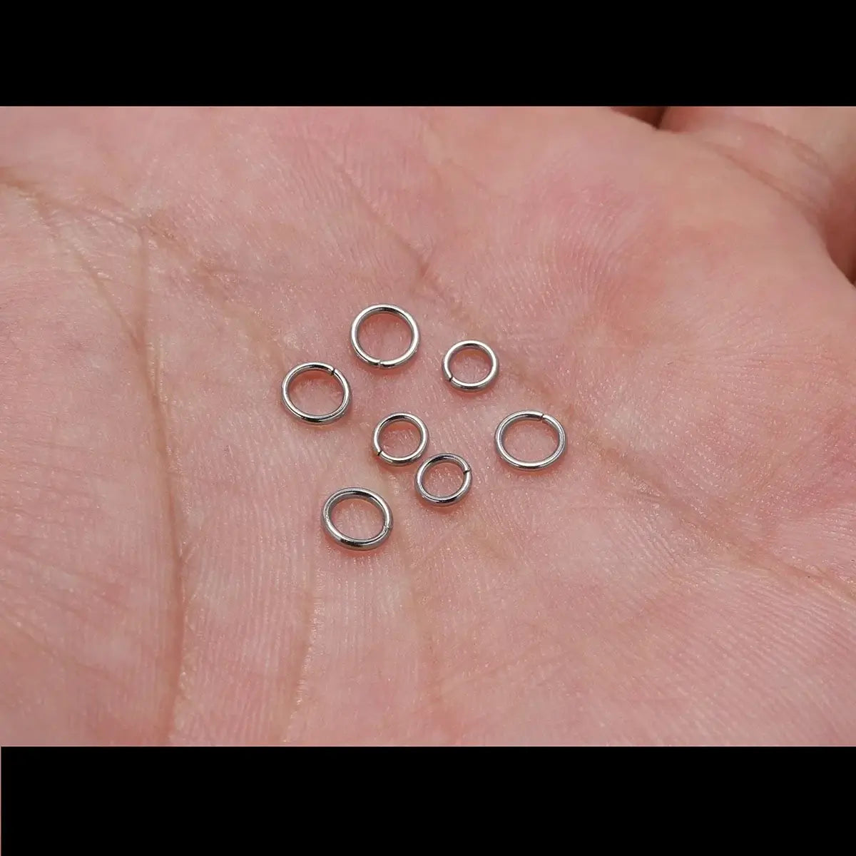 30-200Pcs 3-25mm Stainless Steel Split Ring