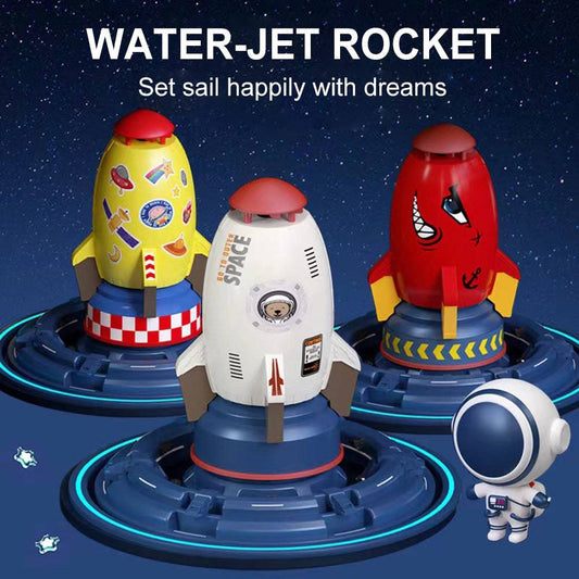 Beckett Rocket Sprinkler with adjustable spray head and sturdy base for even lawn watering.