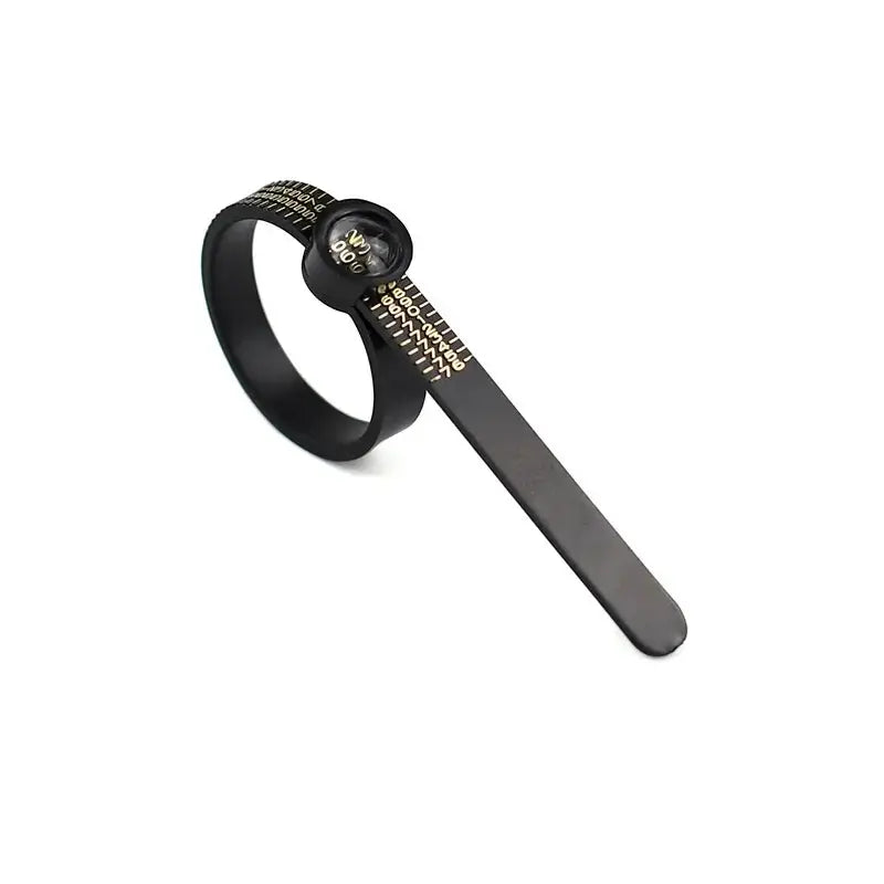 Ring Sizer with Magnifier US UK EU HK Size Scale 