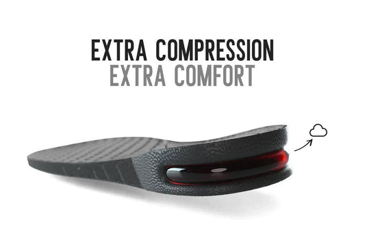 Beckett Sole Booster in extra comfort, featuring cushioned design to enhance foot support and elevate height.