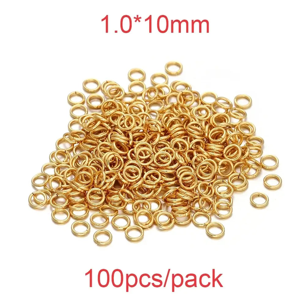 30-200Pcs 3-25mm Stainless Steel Split Ring